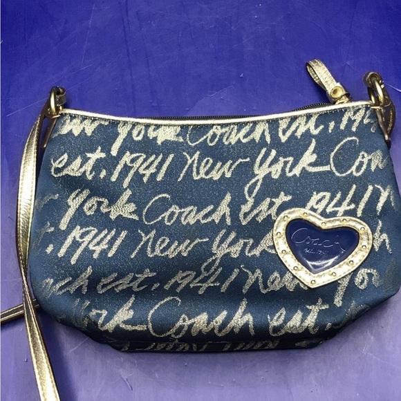 AUTHENTIC COACH NEW YORK EST. 1941 POPPY 3-POCKET SHOULDER BAG w/ COA - Picture 1 of 5